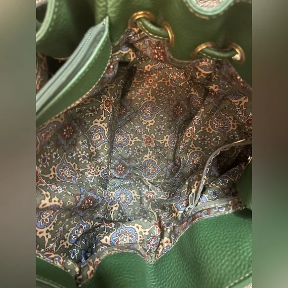 Green Leather MAXX Shoulder Bag - Picture 5 of 10